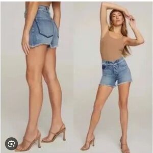 Good American Women’s Shorts Size 2 / 26 Jean Denim